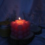 Rose Bubble Candle